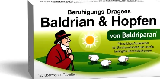 Beruhigungs Dragees Baldrian & Hopfen 120 überzogene Tabletten