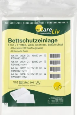 Bettschutzeinlage Folie Frottee 40x50cm