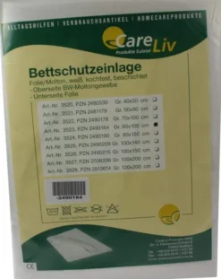 Bettschutzeinlage Folie Molton 90x100cm
