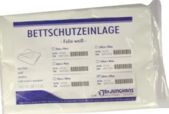 Bettschutzeinlage 150x90cm Folie Weiß