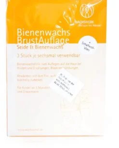 Bienenwachs Brustauflage Schaf - Woll - Vlies Wachswerk 3 Stück