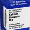 Biochemie 1 Calcium Fluoratum D 3 80 Tabletten