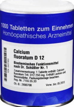 Biochemie Iso 1 Calcium Fluoratum D12 1000 Tabletten