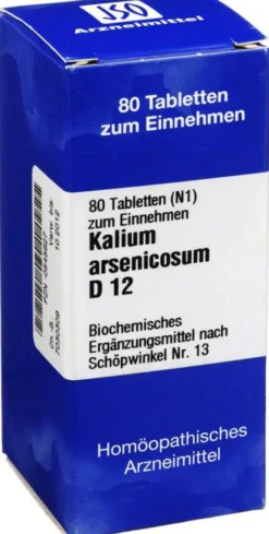 Biochemie 13 Kalium Arsenicosum D12 Tabletten 80 Tabletten