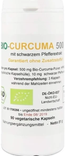 Bio Curcuma Kapseln 90 Stück