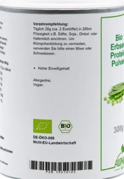 Bio Erbsen Protein Pulver Allpharm 300 g