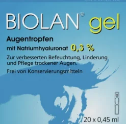 Biolan Gel Augentropfen 20 X 0.45 ml Augentropfen