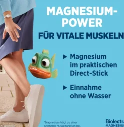 Biolectra Magnesium 300 mg Direct Zitronengeschmack 40 Beutel
