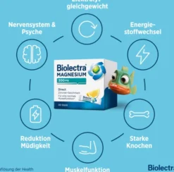 Biolectra Magnesium 300 mg Direct Zitronengeschmack 40 Beutel