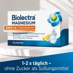 Biolectra Magnesium 365 mg fortissimum Zitronengeschmack 40 Brausetabletten