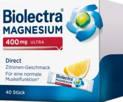 Biolectra Magnesium 400 mg ultra Direct Zitronengeschmack 40 Pellets