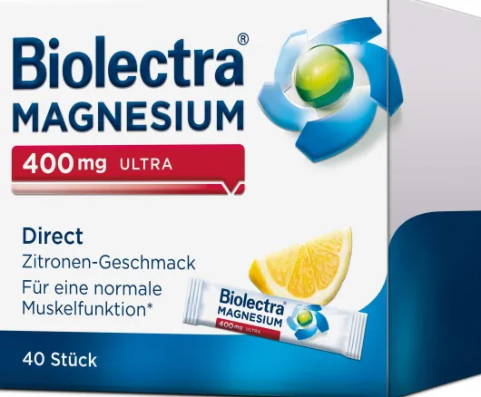 Biolectra Magnesium 400 mg ultra Direct Zitronengeschmack 40 Pellets