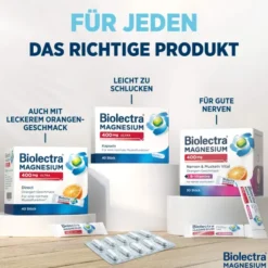 Biolectra Magnesium 400 mg ultra Direct Zitronengeschmack 40 Pellets