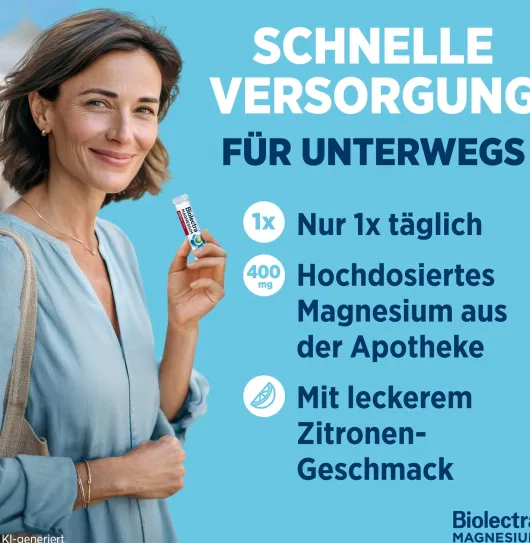 Biolectra Magnesium 400 mg ultra Direct Zitronengeschmack 40 Pellets