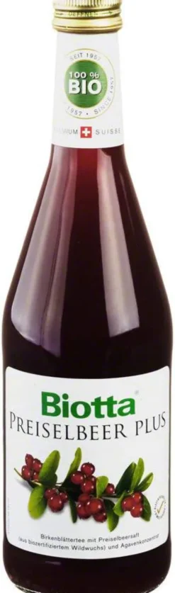 Biotta Bio Preiselbeer Plus Saft 500 ml Saft