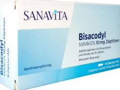 Bisacodyl Sanavita 10 mg Zäpfchen 10 Stück