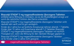 Bisacodyl Stada 5 mg magensaftresistent überzogene Tabletten 100 Stück