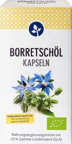 Borretschöl 500 mg Kapseln Bio Vegan 120 Stück