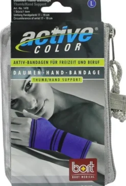 Bort Activecolor 1 Daumen Hand Bandage Large Blau