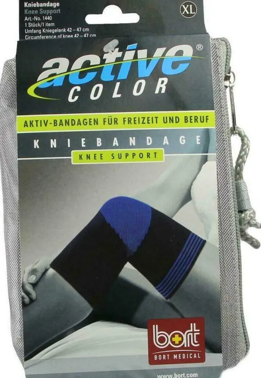 Bort Activecolor 1 Kniebandage X -Large Schwarz