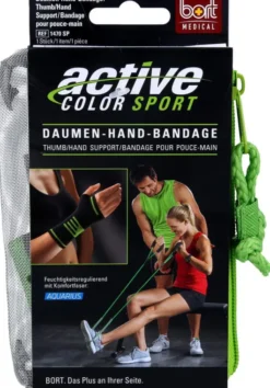 Bort Activecolor Sport Daumen Hand Bandage Schwarz Grau Gr. S 1...