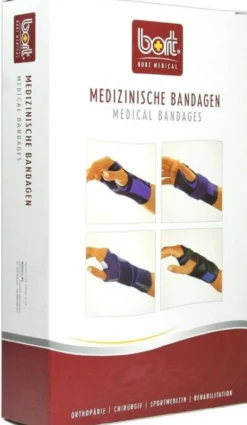 Bort Handgelenkstütze Mit Aluschiene Links Small Blau