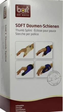 Bort Soft Daumenschiene Lang Medium Schwarz