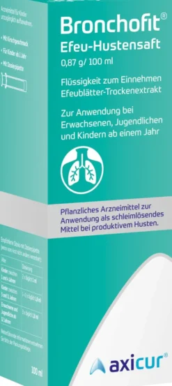 Bronchofit Efeu Hustensaft 8,7 mg pro ml 100 ml Saft