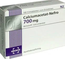 Calciumacetat Nefro 700 mg 100 Filmtabletten
