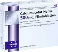 Calciumacetat Nefro 500 mg 100 Filmtabletten