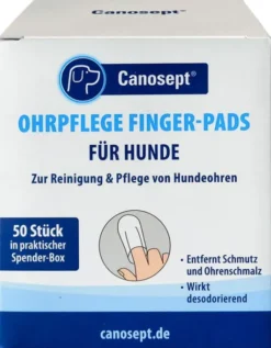 Canosept Ohrpflege Finger-Pads F.Hunde 50 Stück