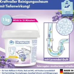 Captain Clean WC-Reiniger Zauberschaum Lavendel 1 kg