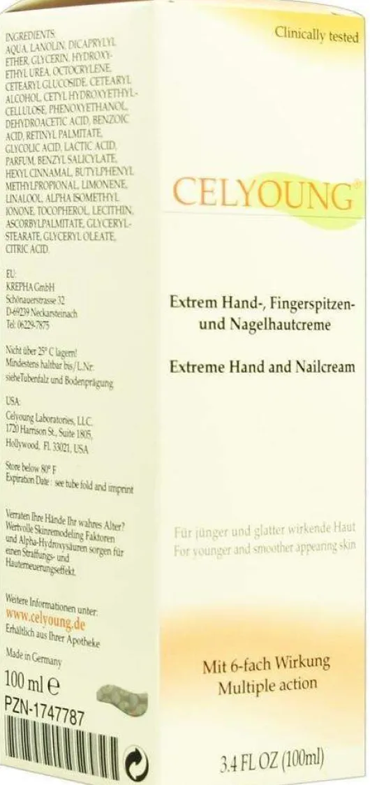 Celyoung Extrem Hand Fingerspitzen und Nagelhaut 100 ml Creme