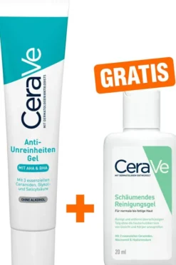 Cerave Anti-Unreinheiten Gel 40 ml + gratis schäumendes Reinigungsgel 20 ml