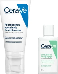 CeraVe Feuchtigkeitsspendende Gesichtscreme 52 ml + gratis Schäumendes Reinigungsgel 20 ml