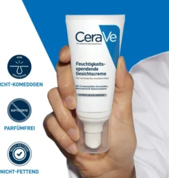 CeraVe Feuchtigkeitsspendende Gesichtscreme 52 ml + gratis Schäumendes Reinigungsgel 20 ml