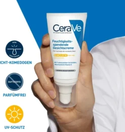 CeraVe Feuchtigkeitsspendende Gesichtscreme LSF 50 52 ml