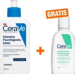 Cerave Intensive Feuchtigkeitslotion 236 ml + gratis Schäumendes Reinigungsgel 20 ml