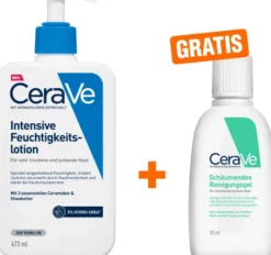 Cerave Intensive Feuchtigkeitslotion 473 ml + gratis Schmäumendes Reinigungsgel 20 ml