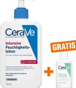 Cerave Intensive Feuchtigkeitslotion 473 ml + gratis Schmäumendes Reinigungsgel 20 ml