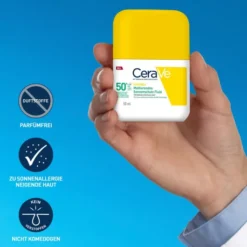 CeraVe Mattierendes Sonnenschutz Fluid LSF 50+ - für ölige Haut 50 ml
