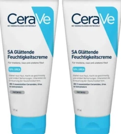 CeraVe SA Urea Glättende Feuchtigkeitscreme 2 x 177 ml