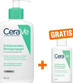CeraVe Schäumendes Reinigungsgel 236 ml + gratis Schäumendes Reinigungsgel 20 ml