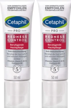 Cetaphil RednessControl Creme beruhigende Nachtpflege 2 x 50 ml
