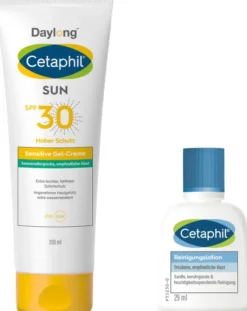 Cetaphil Sun Daylong SPF 30 sensitives Gel 200 ml + gratis Cetaphil Reinigungslotion 29 ml