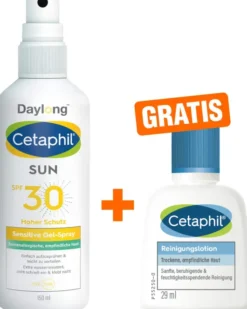 Cetaphil Sun SPF 30 Gel Spray 150 ml + gratis Cetaphil Reinigungslotion 29 ml