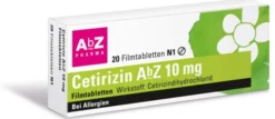 Cetirizin Abz 10 mg 20 Filmtabletten