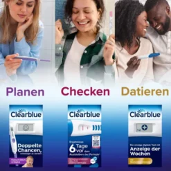 Clearblue Schwangerschaftstest 6 Tage vorher 2 Hormone 2 Stück