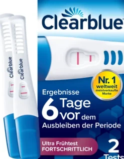 Clearblue Schwangerschaftstest 6 Tage vorher 2 Hormone 2 Stück