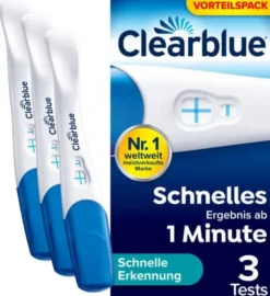 Clearblue Schwangerschaftstest schnelle Erkennung 3 Tests